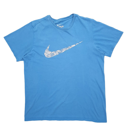 Mens Blue Nike Short Sleeve T Shirt