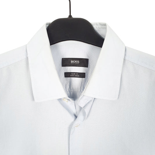 Mens Blue Hugo Boss Long Sleeve Shirt