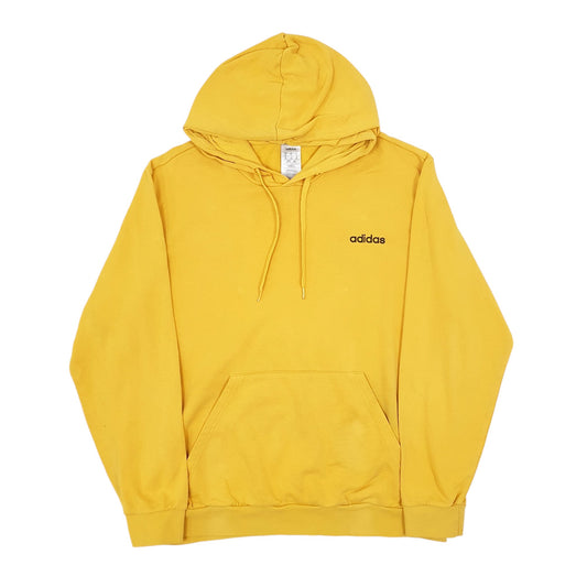 Mens Yellow Adidas Hoodie Jumper