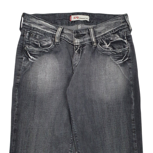 Womens Grey Levis 570 JeansW26 L32