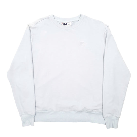 Womens Blue Fila Crewneck Jumper