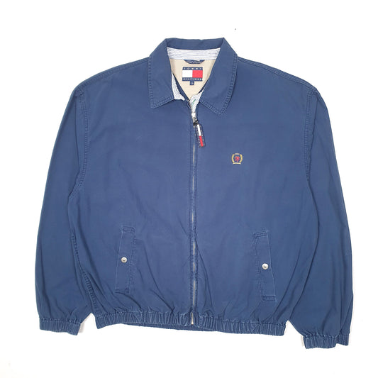 Mens Navy Tommy Hilfiger Vintage 90s Bomber Coat