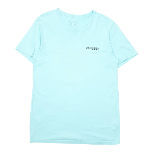 Mens Turquoise Columbia Sportswear PFG Performance Fishing Gear Short Sleeve T Shirt