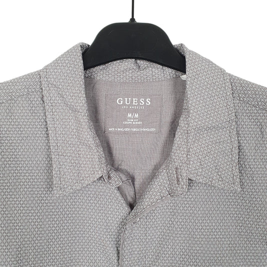 Mens Grey Guess Los Angeles Long Sleeve Shirt
