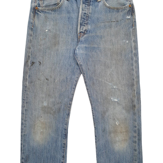Mens Blue Levis 501 JeansW34 L34