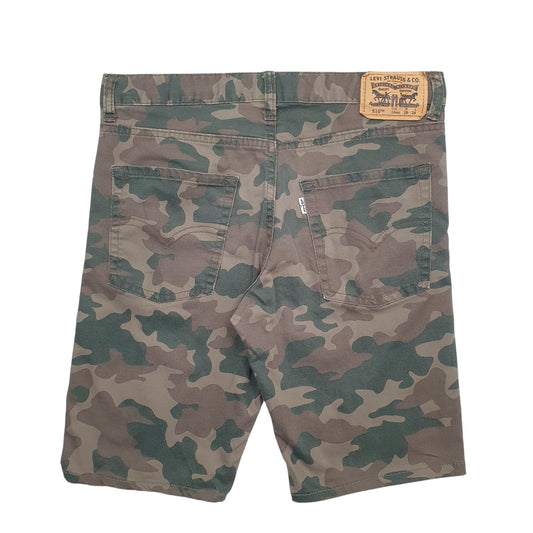 Womens Green Levis Camo Chino Shorts