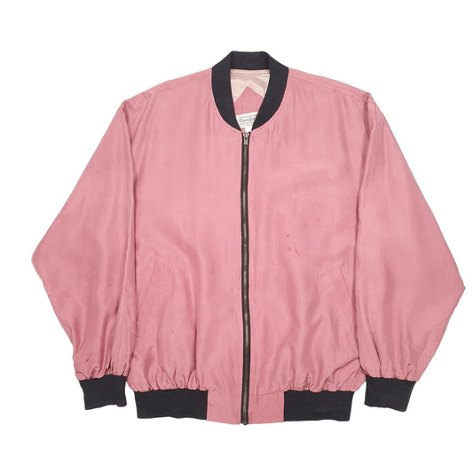 Mens Pink Coco Ziello Silk Vintage 90s Coat