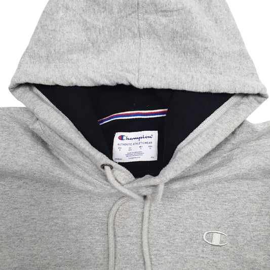 Mens Grey Champion Hoodie Jumper
