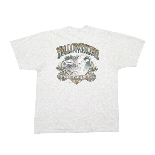 Mens Grey Jerzees Preshrunk Single Stitch Vintage 90s Short Sleeve T Shirt