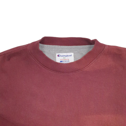 Mens Burgundy Champion Crewneck Jumper
