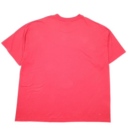 Mens Red Hanes Single Stitch Vintage 90s Made In USA Special Olympics Short Sleeve T Shirt