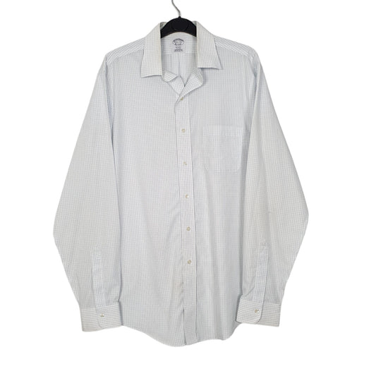 Mens White Brooks Brothers Long Sleeve Shirt
