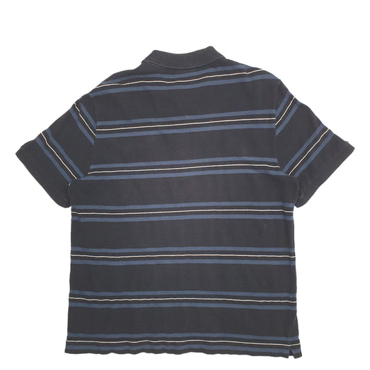 Mens Black Lacoste Short Sleeve Polo Shirt