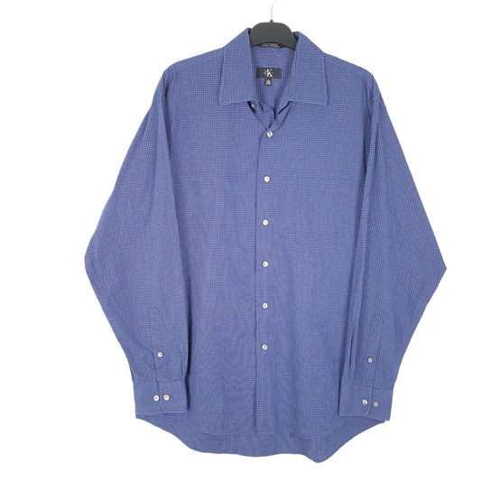 Mens Blue Calvin Klein Long Sleeve Shirt