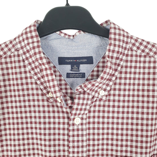 Mens Red Tommy Hilfiger Long Sleeve Shirt