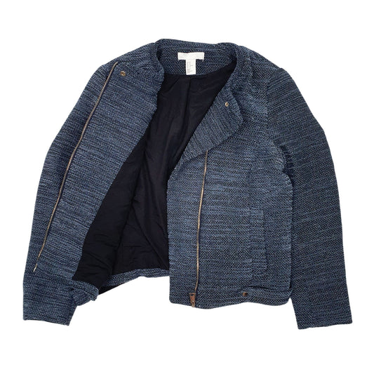 Womens Blue H&M Full Zip Jumper