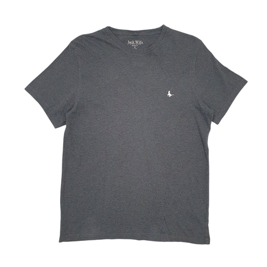 Mens Grey Jack Wills Classic Fit Short Sleeve T Shirt