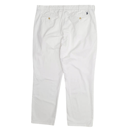Mens White Polo Ralph Lauren Classic Fit Chino Trousers