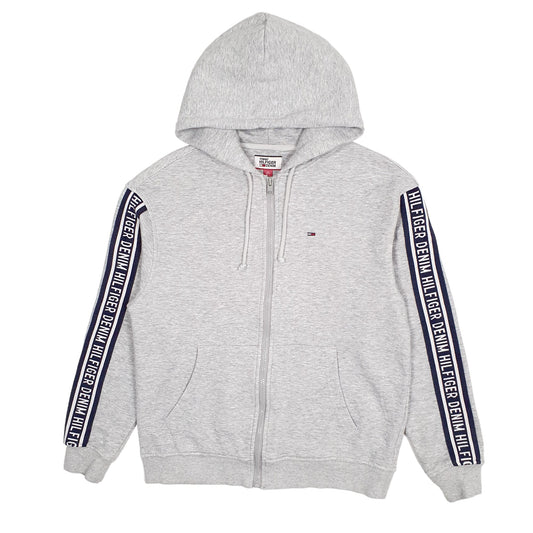 Mens Grey Tommy Hilfiger Denim Full Zip Jumper