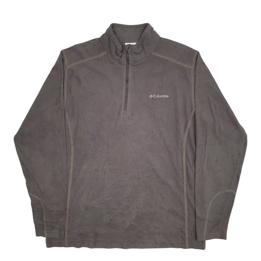 Mens Grey Columbia Sportswear Quarter Zip Jumper