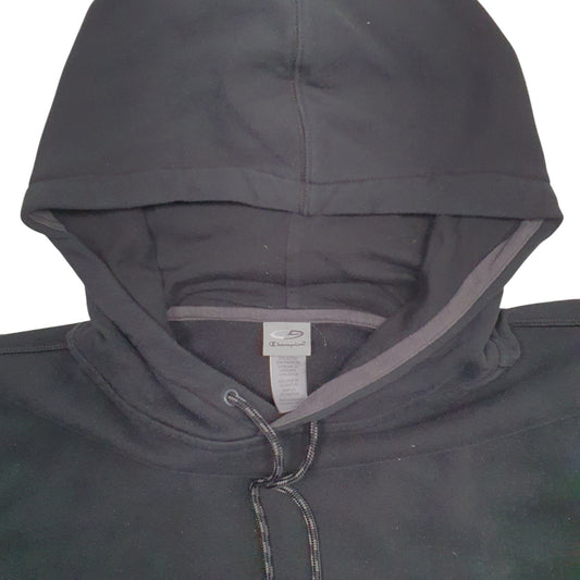 Mens Black Champion Hoodie Jumper