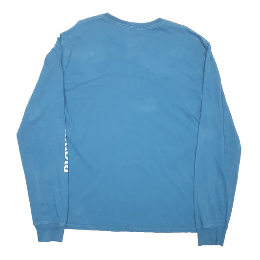 Mens Blue Columbia Sportswear Spellout Long Sleeve T Shirt