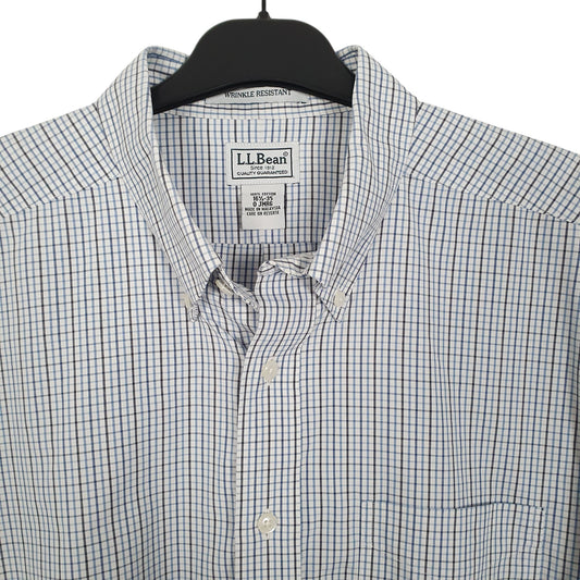 Mens Blue L.L.Bean Long Sleeve Shirt