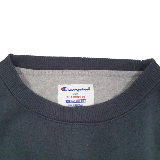 Mens Black Champion Crewneck Jumper