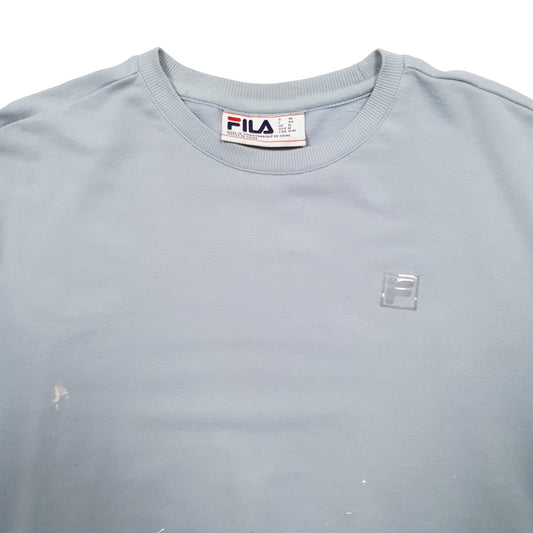 Mens Blue Fila Crewneck Jumper