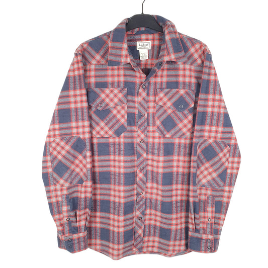 Mens Navy L.L.Bean Overshirt Shacket Long Sleeve Shirt