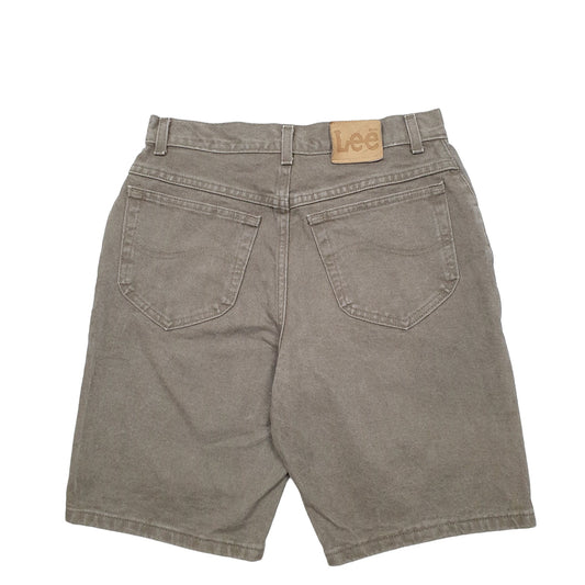 Mens Khaki Lee Denim Shorts