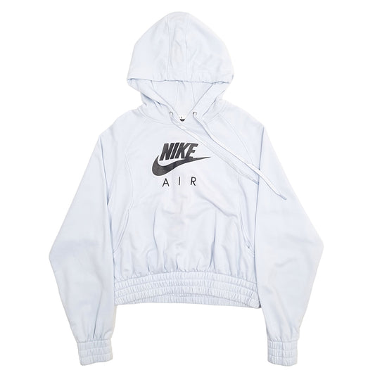 Womens Blue Nike Spellout Hoodie Jumper