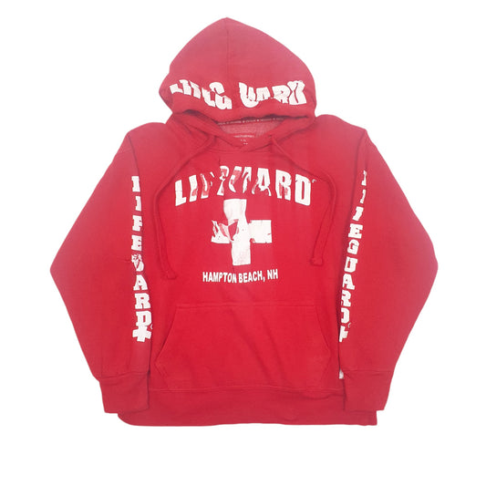 Womens Red Lifeguard Hoodies Jumper