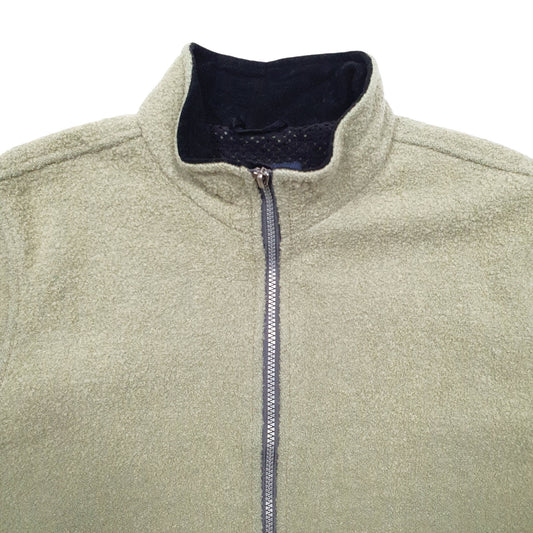 Womens Green Woolrich Full Zip Jumper