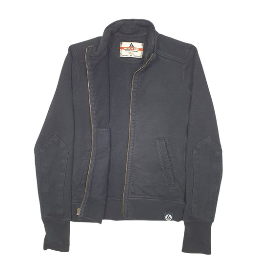 Womens Black American Giant Sportswear Company Made In USA Full Zip Jumper