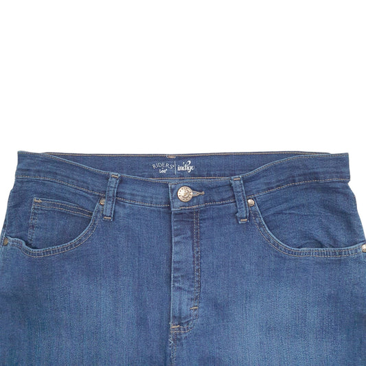 Womens Blue Lee Riders Stretch Fit Indigo Casual JeansW32 L30