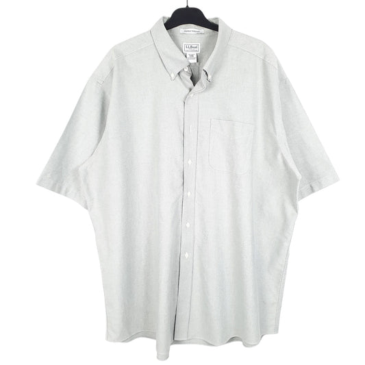 Mens Green L.L.Bean Oxford Short Sleeve Shirt