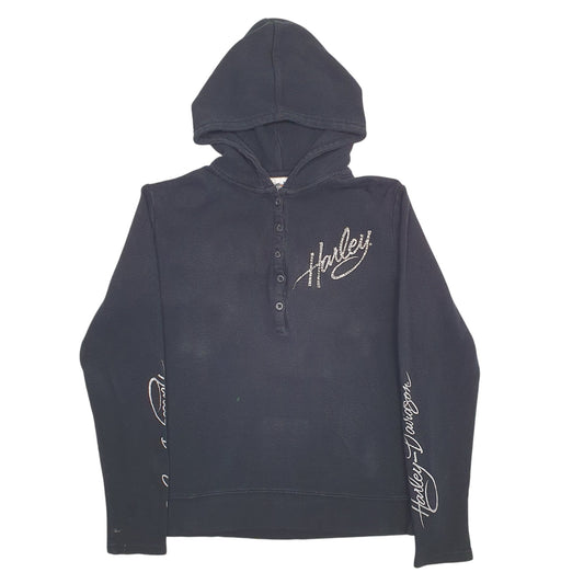 Womens Black Harley Davidson Hoodie Jumper