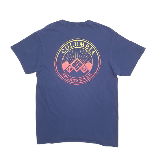 Mens Navy Columbia Sportswear Short Sleeve T Shirt