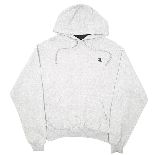 Mens Grey Champion Hoodie Jumper