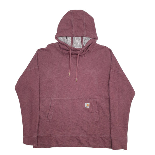 Womens Burgundy Carhartt Hoodie Jumper