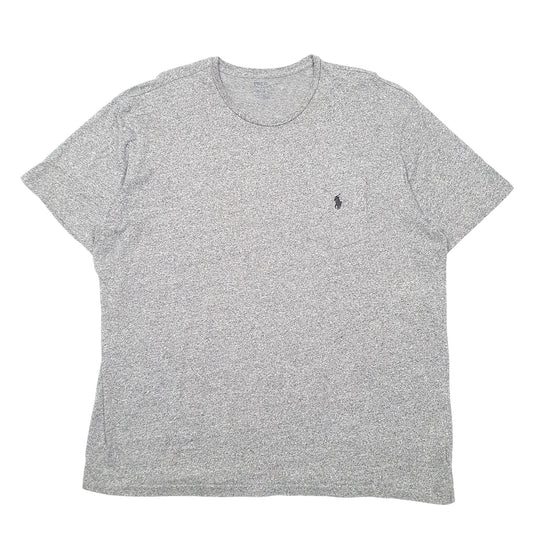 Mens Grey Polo Ralph Lauren Pocket Short Sleeve T Shirt