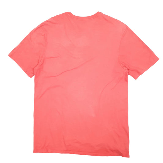 Mens Red Nike Spellout Short Sleeve T Shirt