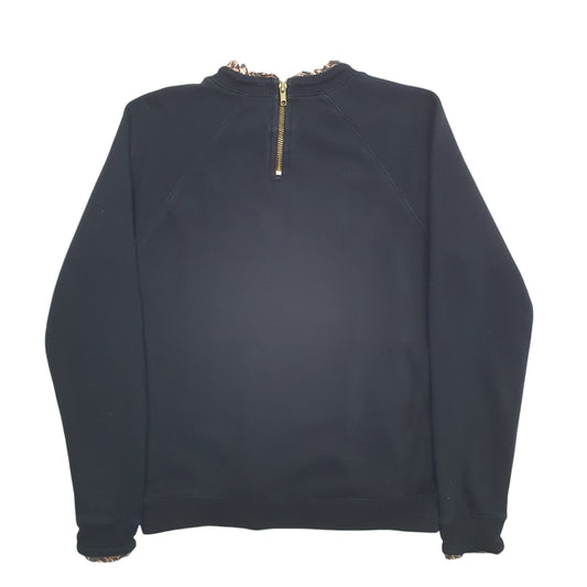 Womens Black J.Crew Quarter Zip Jumper