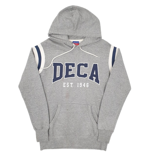 Mens Grey Champion Deca Hoodie Jumper