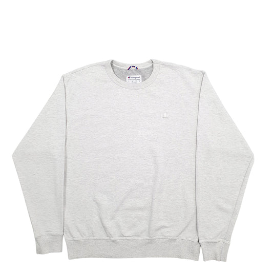 Mens Grey Champion Crewneck Jumper