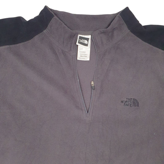 Mens Grey The North Face Quarter Zip Jumper