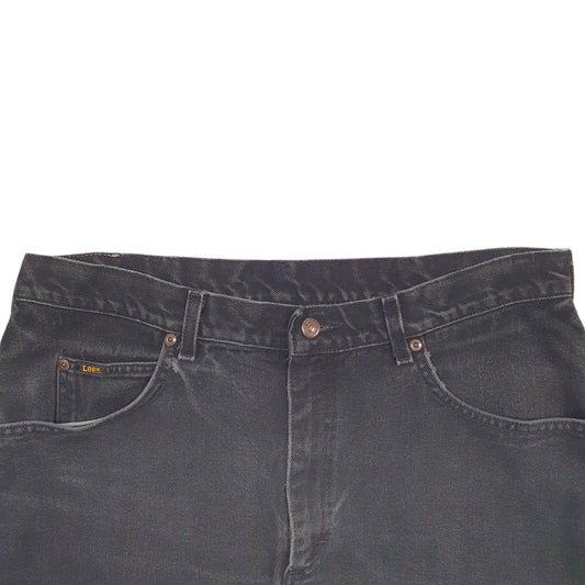 Mens Black Lee Regular JeansW36 L32