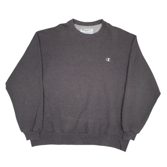 Mens Grey Champion Crewneck Jumper
