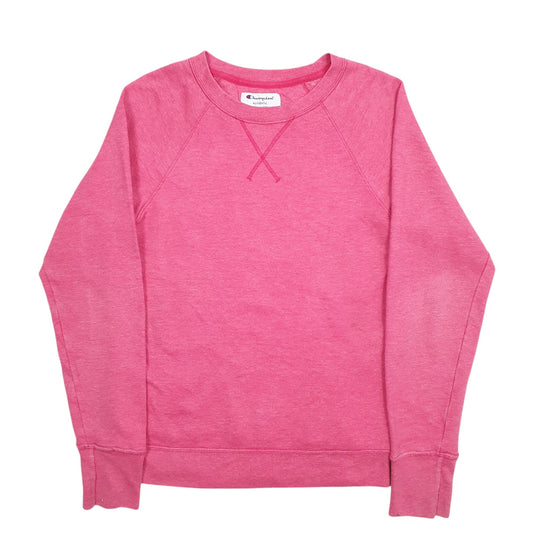Womens Pink Champion Crewneck Jumper
